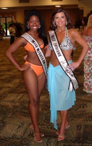 Miss Indiana and I at the Swimsuit Photo Shoot